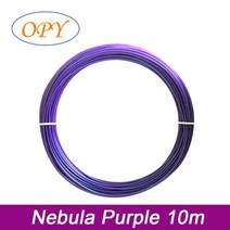 Opy 반짝이 변경 색상 Pla 필라멘트 1.75Mm 1Kg 100G 10M 성운 보라색 탄된 티타늄 샘플 플라스틱 3D 프린터 스레드, 03 M Nebula Purple 10m