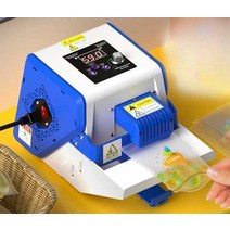 밴드실러 미니 비닐 포장기 밀봉기 자동 포장기계, 상세 페이지 참고, 블루 날짜각인가능