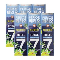 페리오 토탈7 치약 메디컬허브 라임민트 100g x 6개