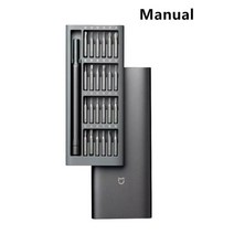 xiaomi 전기 및 수동 드라이버 키트 정밀 장비 수리 도구 type-c 충전식 자기 알루미늄 케이스 가제트