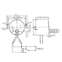 하이보1마력토크 전기 기계 마이크로 모터 DC 24 110V 220V RPM 고속 강력 마그네틱 파워 높은 1.5 2 3 4, 07 15rpm_03 AC220V