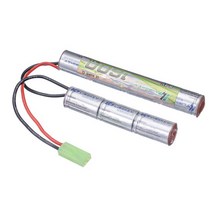 Limskey-2/3A 8.4v 1600mAh 버터플라이 Nunchuck NIMH 배터리 팩 에어소프트 건용 미니 타미야 커넥터 포함 M110 SR25 24-9 G3, [01] 1PCS Battery only, 01 1pcs battery only