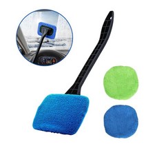 Car Window Cleaner Brush Kit Windshield Cleaning Wash Tool Long Handle Clean Microfiber, Set C