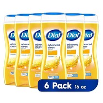 [다이알 정품] Dial 바디 워시 어드밴스드 클린 골드 473.2ml(16액량 온스) 6개 팩 655409