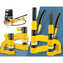 유압 펀칭기 구멍 펀칭 드릴 유압 휴대용 수동 철판, 전체 25개 금형 1개 포함