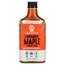 126740 Lakanto 시나몬 메이플 맛 시럽 384ml(13온스), 1개, 384ml