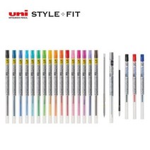 유니 스타일핏트 리필심 UMR-109-28 UMR-109-38 SXR-89-05 SXR-89-07 M5R-189, 4개, UMR-109-28 만다린오렌지(38)