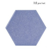 흡음판 방음 보드 음악실 흡음재 홈 침실 음향 패널 단열 사운드 흡수 장식 개, Large hexagon, 38-Water gray, 8mm Medium Density
