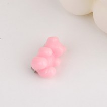 일호장신구 귀욤 곰 하리보 옷핀 젤리곰 곰돌이 캐릭터 옷 가방 귀여운 악세서리, 귀욤곰하리보옷핀(기본연핑크)