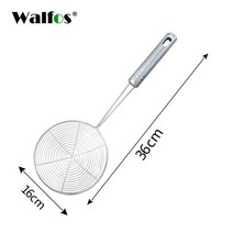 가마솥튀김기 가정용 업소용 WALFOS-새로운 다기능 필터 스푼 주방 오일 튀김 샐러드 바베큐 용품, [03] 36cmX16cm