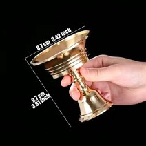 황동 촛대 연마 로맨틱 꽃 황금 촛불 컵 불교 티베트어 램프 홀더 결혼식 저녁 식사 홈 테이블 장식, [01] 1 개, [05] 6