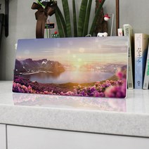 데코밍샵폼액자38CmX18Cm_백두산천지의사계_노프레임액자_tc743, 2.여름