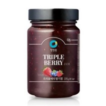 청정원 트리플베리 딸기잼, 2개, 370g