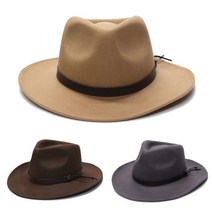 중절모 카우보이모자 겨울 모직 인디아나존스 와이어울 10072