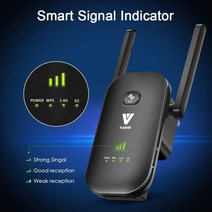 무선 라우터 공유기 5Ghz 와이파이 리피터 무선 익스텐더 1200Mbps 앰프 장거리 신호 부스터 2.4G 기가비, 01 Black_03 add UK adapter