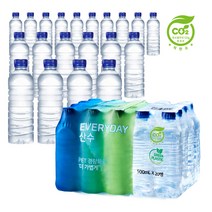 에브리데이 산수 500mL x 100병 먹는물 산수음료 무라벨 생수 배달