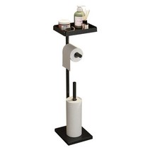스탠드 휴지 걸이대 화장지 보관 디스펜서 블랙 디퓨저 거치대, A