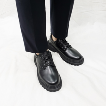 디아슈즈 만다 남자 데일리 키높이 더비슈즈 심플 로퍼 4cm