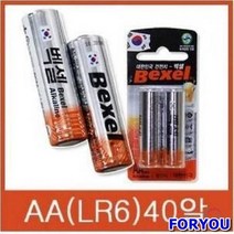 ForU657 벡셀알카라인건전지AA 알 대용량건전지 교체용건전지 건전지 배터리, 상세페이지 참조