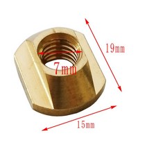 서핑 보드 용품 4 피스 M8 / M6 하이드로포일 장착 황동 T너트 수상 스포츠 트랙 액세서리, [01] M8 brass T nuts