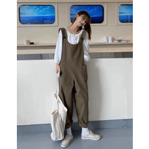 11퍼센트몰 와이드 오버롤 멜빵바지