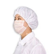 케이엠 방진 모자 제전모 무진모 크린룸 후드 C3, 핑크M