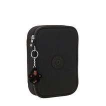 Kipling 100 펜 필통 스파클리 골드 길이 15.2cm x 높이 21.6cm 깊이 5.1cm 트루 블랙 222522