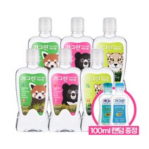동아제약 어린이 가그린 380ml 6개 + 100ml 1개 증정 청포도 사과 딸기, 딸기3개+청포도3개+100증정