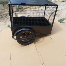 미니트레일러 자전거 후면 장착형 소형 전기 오토바이 야외 여행 승마 차량, 4.Pet 트레일러
