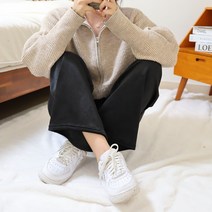 융기모 와이드 골덴 코듀로이 밴딩 팬츠