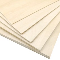 PLYWOOD 항공합판 목재재단 건축 모델 항공기 선박 라미네이트 얇은 보드 자작나무, 46x92x0.3cm 4매