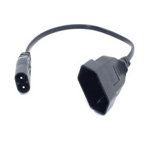 IEC320 C8 수-유럽 쇼코 CEE7/16 콘센트 암 소켓 전원 연장 케이블 PDU UPS 35cm