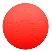 Jolly Pets 강아지 장난감 축구공 모양 부동성 튐성 L 지름 20.3씨엠 CM(8인치) 오션 블루, Small/Medium 6 Inch Diameter, Orange