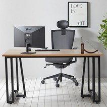 1인사무실 넓고 슬림한 철제다리 책상 게이밍 임원방 커플