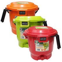 대성에코 5리터 음식물쓰레기통(가정용 아파트용), 붉은색