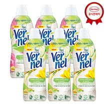 버넬 고농축 섬유유연제 그린 900mlx6개, 일랑일랑3+피오니3