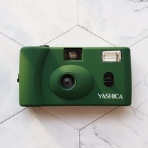 Yashica MF-1 레트로 필름 수동 플래시 카메라, 아미 그린