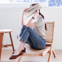 수비진 SP7133 밑단트임부츠컷 여성청바지