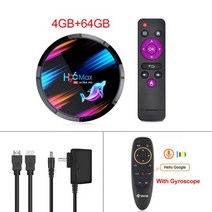 VONTAR H96 스 X3 90 TV 박스 4 기가 바이트 18 Amlogic S905X3 쿼 코어 BT 8K H96MAX 64 3 셋톱, CHINA_Au 플러그 | 4GB64GB G10 RC
