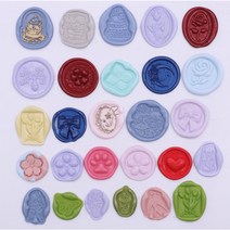 실링왁스 씰링 스탬프 비즈왁스 웨딩 인장 실속형 리필, 6.핑크파우더