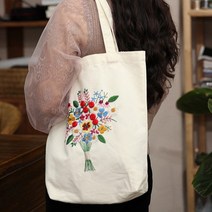 프랑스자수 배우기 공방 에코백 만들기 초보 독학 기초 도안 패키지 키트, 상품선택, 5번