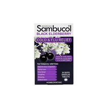 Sambucol 삼부콜 블랙 엘더베리 콜드 플루 릴리프 30 퀵 디졸브 타블렛