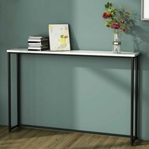 사이드테이블 좁고긴 리어쇼파 거실테이블 바테이블 대리석 쇼파테이블 원목 미니 카페테이블, 대리석형 100x20x75 블랙