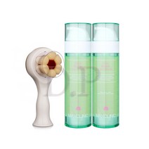 맥스클리닉 시카 바이옴 오일폼 2개+실리콘 브러쉬, 본품 2개+엠보브러쉬 그린