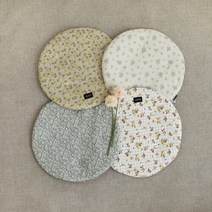 아망떼 순면 원형방석 4종, 플로쉬