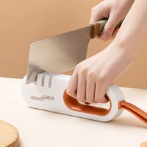 가정용 전동칼갈이 휴대용 나이프 샤프너 칼 가위, 오렌지
