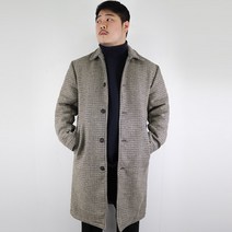 베어릭 빅사이즈 bSeL 하운드 울체크 맥코트 겨울 롱코트