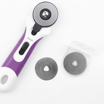 유니크 45mm 로터리 원단 재단커터 교체용 칼날 2개세트 (2pcs), 유니크 교체용 칼날 (2pcs), 2개