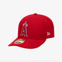 [백화점매장 정품출고] 뉴에라 야구모자 볼캡MLB 어센틱 LA 에인절스 게임 로우 프로파일 사이즈캡 스칼렛