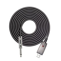 3M USB 커넥터-6.5mm 기타 케이블 전기 액세서리 오디오 잭 코드 어댑터 6.35mm 플러그 와이어 인터페이스 검정색